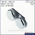 90 degree wall to glass railing clamp with stain/mirror finish